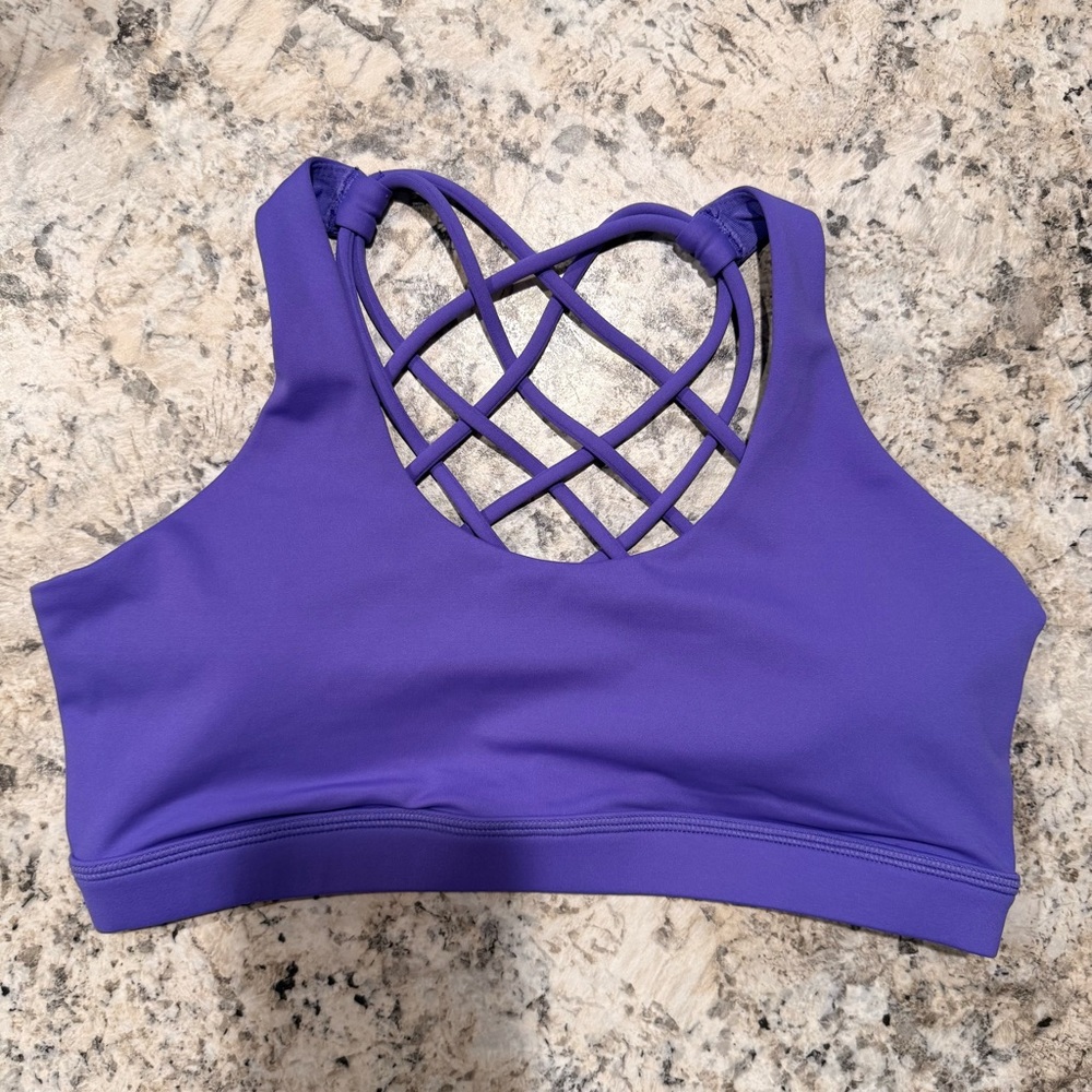 Constantly Varied Gear Purple Women's Butterfly Back Sports Bra